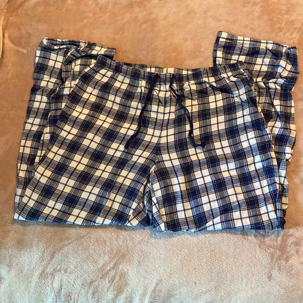 Nautica Blue and White Pajama Pants